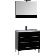 Комплект мебели для ванной Aquanet Верона 90 230317 Черный-5