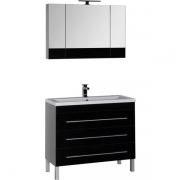 Комплект мебели для ванной Aquanet Верона 100 230323 Черный-5
