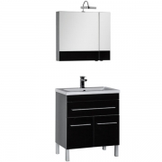 Комплект мебели для ванной Aquanet Верона 90 230315 Черный-5