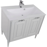 Комплект мебели для ванной Aquanet Паола 90 182133 Белый Серебро-1