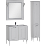 Комплект мебели для ванной Aquanet Паола 90 182133 Белый Серебро-5
