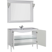 Комплект мебели для ванной Aquanet Паола 120 182131 Белый Серебро-5