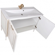 Комплект мебели для ванной Aquanet Паола 120 187865 Белый Золото-1