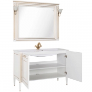 Комплект мебели для ванной Aquanet Паола 120 187865 Белый Золото-5