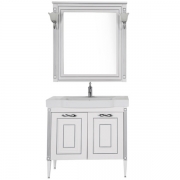 Комплект мебели для ванной Aquanet Паола 90 186391 Белый Серебро