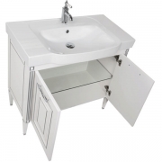 Комплект мебели для ванной Aquanet Паола 90 186391 Белый Серебро-1