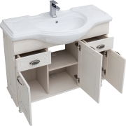 Комплект мебели для ванной Aquanet Тесса 105 207794 Жасмин Серебро-4