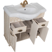 Комплект мебели для ванной Aquanet Тесса 85 207795 Жасмин Золото-4