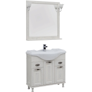 Комплект мебели для ванной Aquanet Тесса 85 207797 Жасмин Серебро