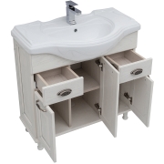 Комплект мебели для ванной Aquanet Тесса 85 207797 Жасмин Серебро-3