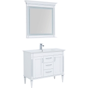 Комплект мебели для ванной Aquanet Селена 105 233129 Белый Серебро-5