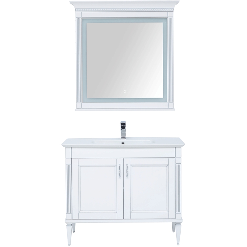Комплект мебели для ванной Aquanet Селена 105 233125 Белый Серебро