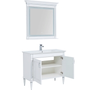 Комплект мебели для ванной Aquanet Селена 105 233125 Белый Серебро-6