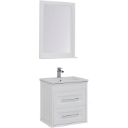 Комплект мебели для ванной Aquanet Бостон 60 210629 подвесной Белый матовый-5