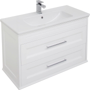Комплект мебели для ванной Aquanet Бостон 100 210628 подвесной Белый матовый-1