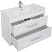 Комплект мебели для ванной Aquanet Бостон 100 210628 подвесной Белый матовый-4