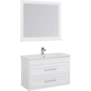 Комплект мебели для ванной Aquanet Бостон 100 210628 подвесной Белый матовый-5
