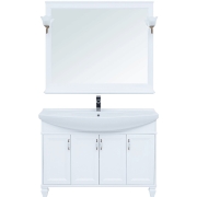 Комплект мебели для ванной Aquanet Валенса 120 240423 подвесной Белый матовый