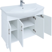 Комплект мебели для ванной Aquanet Валенса 120 240423 подвесной Белый матовый-4