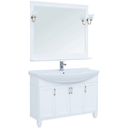 Комплект мебели для ванной Aquanet Валенса 120 240423 подвесной Белый матовый-5