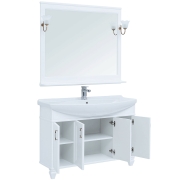 Комплект мебели для ванной Aquanet Валенса 120 240423 подвесной Белый матовый-6