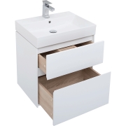 Комплект мебели для ванной Aquanet Бруклин 60 207803 подвесной Белый глянец-4