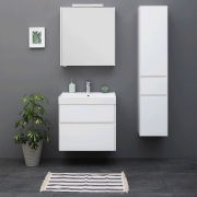 Комплект мебели для ванной Aquanet Бруклин 60 207803 подвесной Белый глянец-8