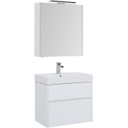 Комплект мебели для ванной Aquanet Бруклин 70 207804 подвесной Белый глянец-5
