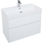 Комплект мебели для ванной Aquanet Бруклин 85 207801 подвесной Белый глянец-1