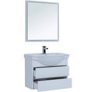 Комплект мебели для ванной Aquanet Сидней 80 244676 подвесной Белый глянцевый-6