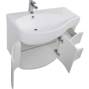 Комплект мебели для ванной Aquanet Сопрано 95 L 169344 Белый-4