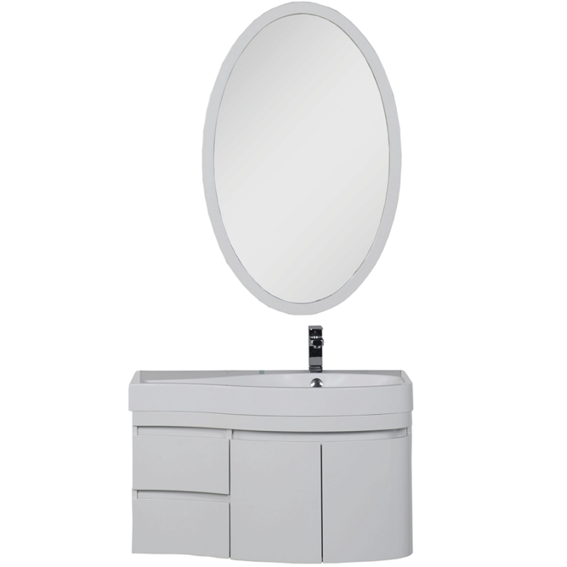 Комплект мебели для ванной Aquanet Сопрано 95 R 169345 Белый раковина для тумбы aquanet сопрано 95 r