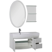 Комплект мебели для ванной Aquanet Опера 115 L 169414 Белый-6