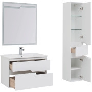 Комплект мебели для ванной Aquanet Модена 85 199305 Белый глянец-6