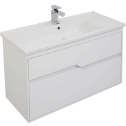 Комплект мебели для ванной Aquanet Модена 100 199303 Белый глянец-1