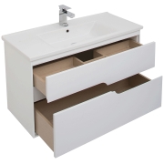 Комплект мебели для ванной Aquanet Модена 100 199303 Белый глянец-4