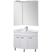 Комплект мебели для ванной Aquanet Корнер 55х80 L 161232 Белый