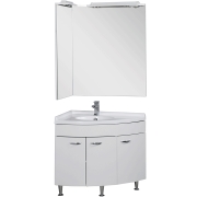 Комплект мебели для ванной Aquanet Корнер 55х80 L 161232 Белый-5