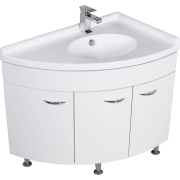 Комплект мебели для ванной Aquanet Корнер 55х80 R 161298 Белый-1