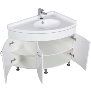 Комплект мебели для ванной Aquanet Корнер 55х80 R 161298 Белый-4