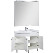Комплект мебели для ванной Aquanet Корнер 55х80 R 161298 Белый-6