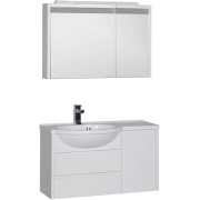 Комплект мебели для ванной Aquanet Лайн 90 L 167610 Белый