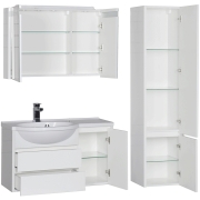 Комплект мебели для ванной Aquanet Лайн 90 L 167610 Белый-6