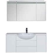Комплект мебели для ванной Aquanet Лайн 120 167608 Белый