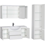 Комплект мебели для ванной Aquanet Лайн 120 167608 Белый-6