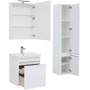 Комплект мебели для ванной Aquanet Вилора 60 203632 подвесной Белый глянец-6