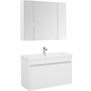 Комплект мебели для ванной Aquanet Вилора 105 203639 подвесной Белый глянец-4