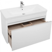 Комплект мебели для ванной Aquanet Вилора 105 203639 подвесной Белый глянец-1
