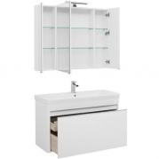 Комплект мебели для ванной Aquanet Вилора 105 203639 подвесной Белый глянец-5