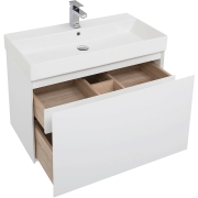 Комплект мебели для ванной Aquanet Йорк 85 203644 подвесной Белый глянец-4